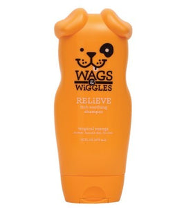 WAGS & WIGGLES RELIEVE ITCH SOOTHING SHAMPOO 473ML TROPICAL MANGO