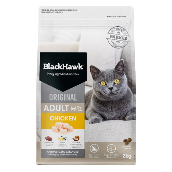 BLACK HAWK CAT ORIGINAL ADULT CHICKEN 2KG
