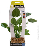 AQUA ONE PLASTIC PLANT ANUBIAS W GRAVEL BASE LARGE