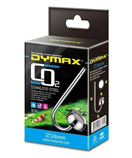 DYMAX STAINLESS STEEL CO2 DIFFUSER DIAMETER 24MM LENGTH 80MM
