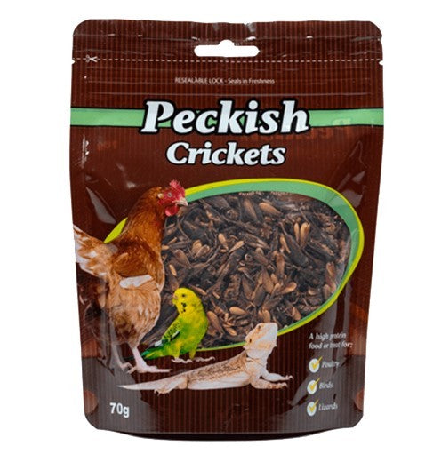 PECKISH DRIED CRICKETS 70G