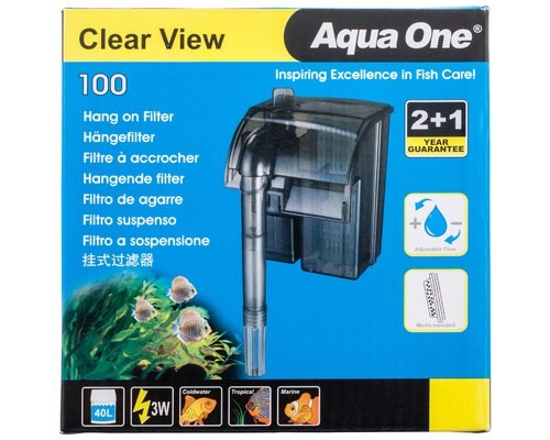 AQUA ONE CLEARVIEW 100 HANG ON FILTER 180L/H