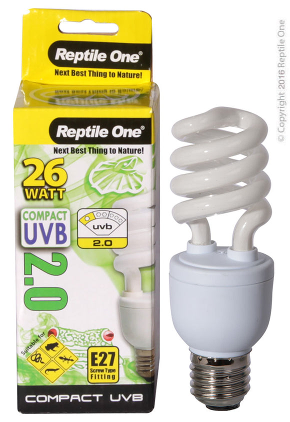 REPTILE ONE COMPACT UVB BULB 26W UVB 2.0