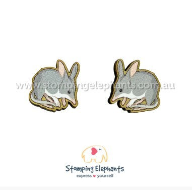 STOMPING ELEPHANTS BILBY EARRINGS (LARGE STUD)