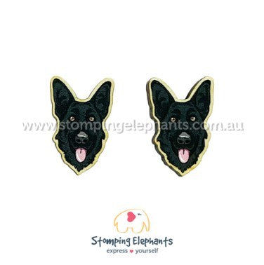 Fashion black german shepherd stud