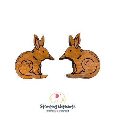 STOMPING ELEPHANTS BILBY EARRINGS (XL STUD)