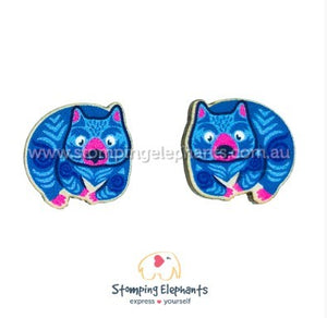 STOMPING ELEPHANTS WINSTON THE WOMBAT EARRINGS (LARGE STUD)