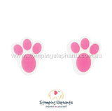 STOMPING ELEPHANTS BUNNY PAWS EARRINGS (LARGE STUD)