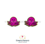 STOMPING ELEPHANTS OCTOPUS EARRINGS (LARGE STUD)