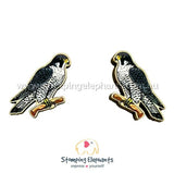 STOMPING ELEPHANTS PEREGRINE FALCON EARRINGS