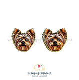 STOMPING ELEPHANTS YORKSHIRE TERRIER EARRINGS