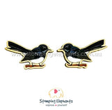 STOMPING ELEPHANTS WILLIE WAGTAIL EARRINGS