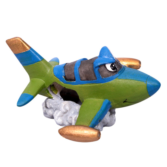 AQUA ONE AEROPLANE WITH CLOUD 12.5 X 10.5 X 6.5CM H