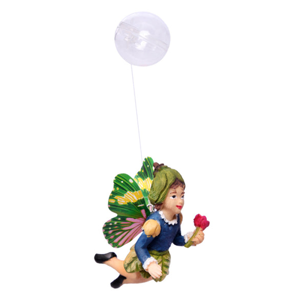AQUA ONE ORNAMENT FAIRY WITH FLOAT GREEN 4.5 X 2.5 X 7CM H
