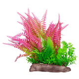 AQUA ONE ECOSCAPE LIQORICE FERN PINK/HOTTONIA GREEN WIDE LARGE 12"