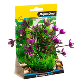 AQUA ONE ECOSCAPE RANA DIGITOS GREEN/PURPLE SMALL 4"