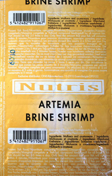 NUTRIS FROZEN ARTEMIA BRINE SHRIMP 100G
