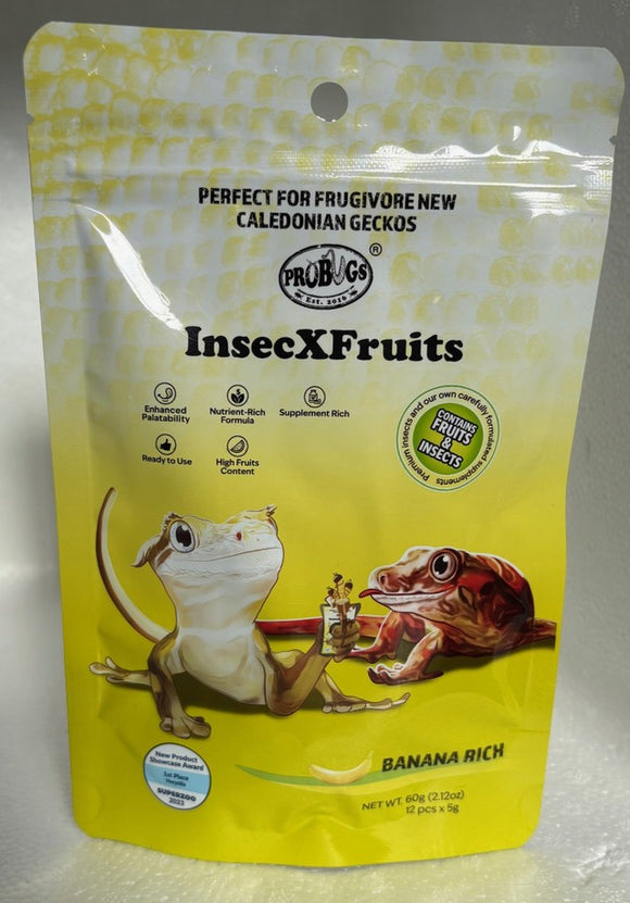 PROBUGS INSECT X FRUITS PUREE BANANA 5G 12 PIECE 60G TOTAL