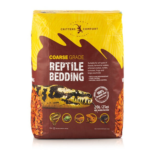 CRITTERS COMFORT REPTILE BEDDING COARSE 20L