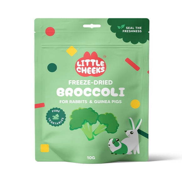 LITTLE CHEEKS FREEZE DRIED BROCCOLI FOR SMALL ANIMALS 10G