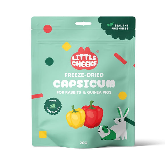 LITTLE CHEEKS FREEZE DRIED CAPSICUM FOR SMALL ANIMALS 20G