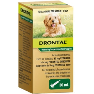DRONTAL WORMING SUSPENSION PUPPIES 30ML