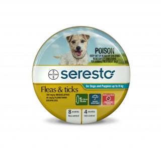 SERESTO DOG COLLAR UNDER 8 KG 