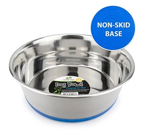 BAINBRIDGE DOG BOWL STAINLESS STEEL NON SKID 1.9LITRES