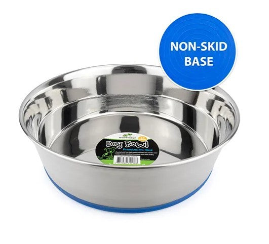 BAINBRIDGE DOG BOWL STAINLESS STEEL NON SKID 2.7LITRE