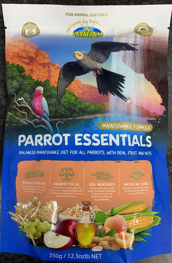 VETAFARM PARROT ESSENTIALS 350GM