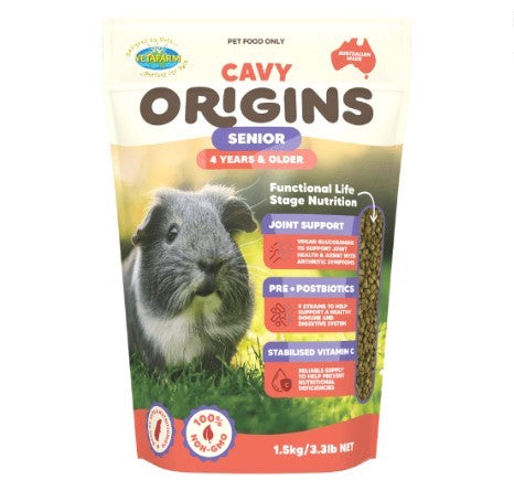VETAFARM CAVY (GUINEA PIG) ORIGINS SENIOR  4 YEARS AND OLDER 1.5KG