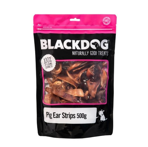 BLACKDOG PIGS EAR STRIPS 500G