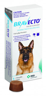 BRAVECTO CHEWABLE BLUE 20-40KG 1 TAB