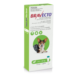 BRAVECTO DOG SPOT ON 10-20KG 1PK