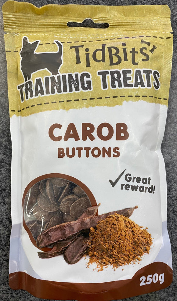 TIDBITS CAROB BUTTONS 250G