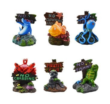AQUAMATE ORNAMENT SMALL SIGN ASSORTED