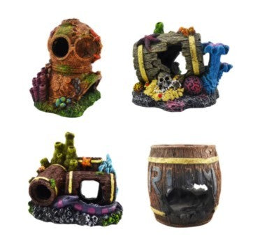 AQUAMATE ORNAMENT SUNKEN WITH HOLES MEDIUM ASSORTED