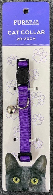 FURWEAR BASIC CAT COLLAR 20-30CM PURPLE