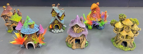 AQUAMATE ORNAMENT FANTASY HOUSES ASSORTED