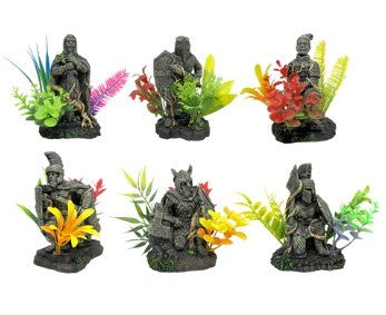 AQUAMATE ORNAMENT WARRIOR STATUE ASSORTED