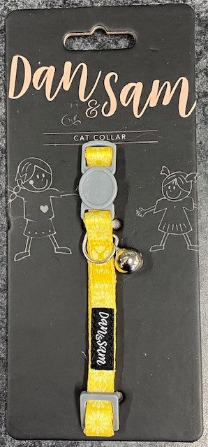 DAN & SAM CAT COLLAR 20-30CM SUNFLOWER