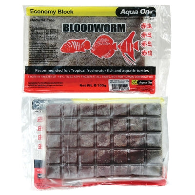 AQUA ONE FROZEN BLOODWORMS 100GM