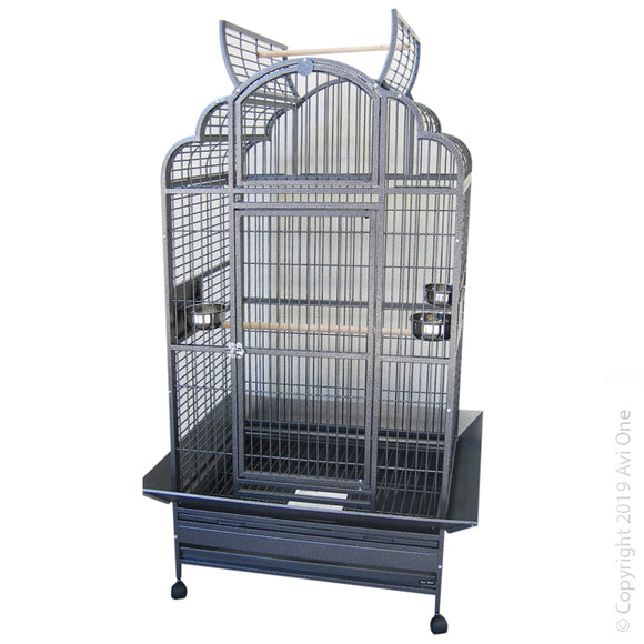 AVI ONE 932SB PARROT CAGE SILVER BLACK 96X74X174CM
