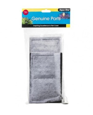 AQUA ONE 3C CARBON CARTRIDGE TO SUIT AQUASTYLE 620/620T 2PK
