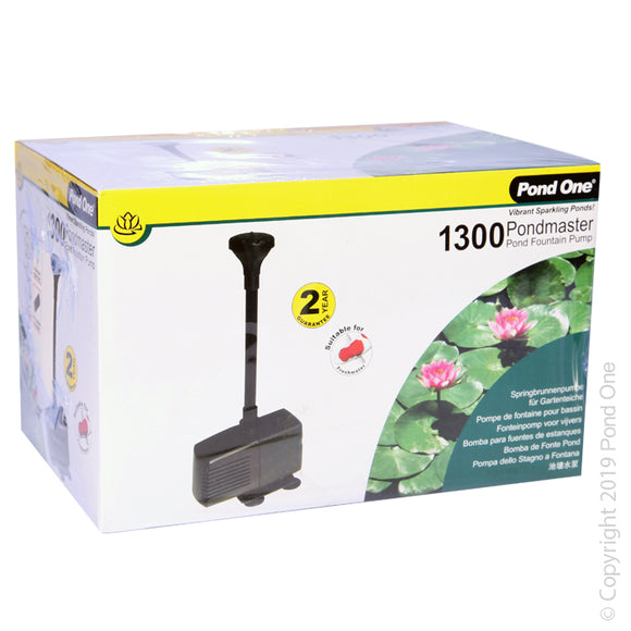 POND ONE PONDMASTER 1300 FOUNTAIN PUMP