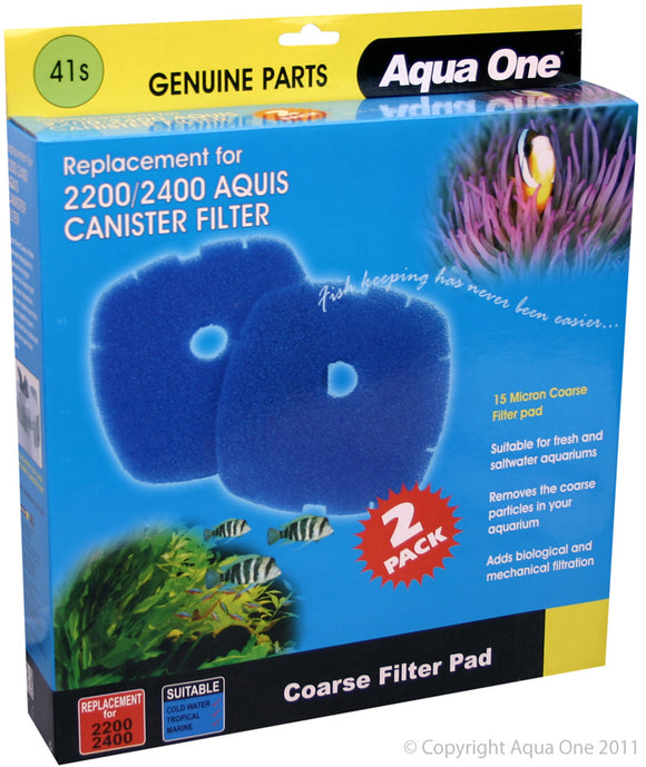 AQUA ONE SPONGE 15PPI 2PK 41S SUITS NAUTILUS 2700