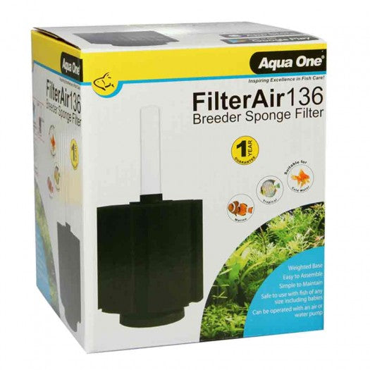 AQUA ONE FILTER AIR 136 SPONGE FILTER