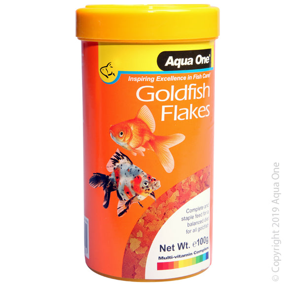 AQUA ONE GOLDFISH FLAKES 100G