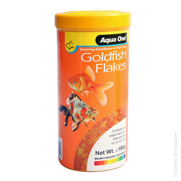 AQUA ONE GOLDFISH FLAKES 180G