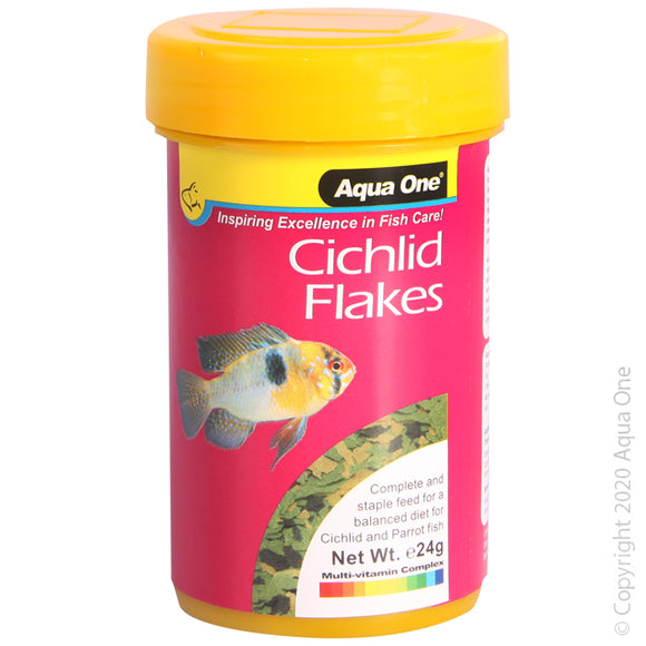 AQUA ONE CICHLID FLAKES 24G